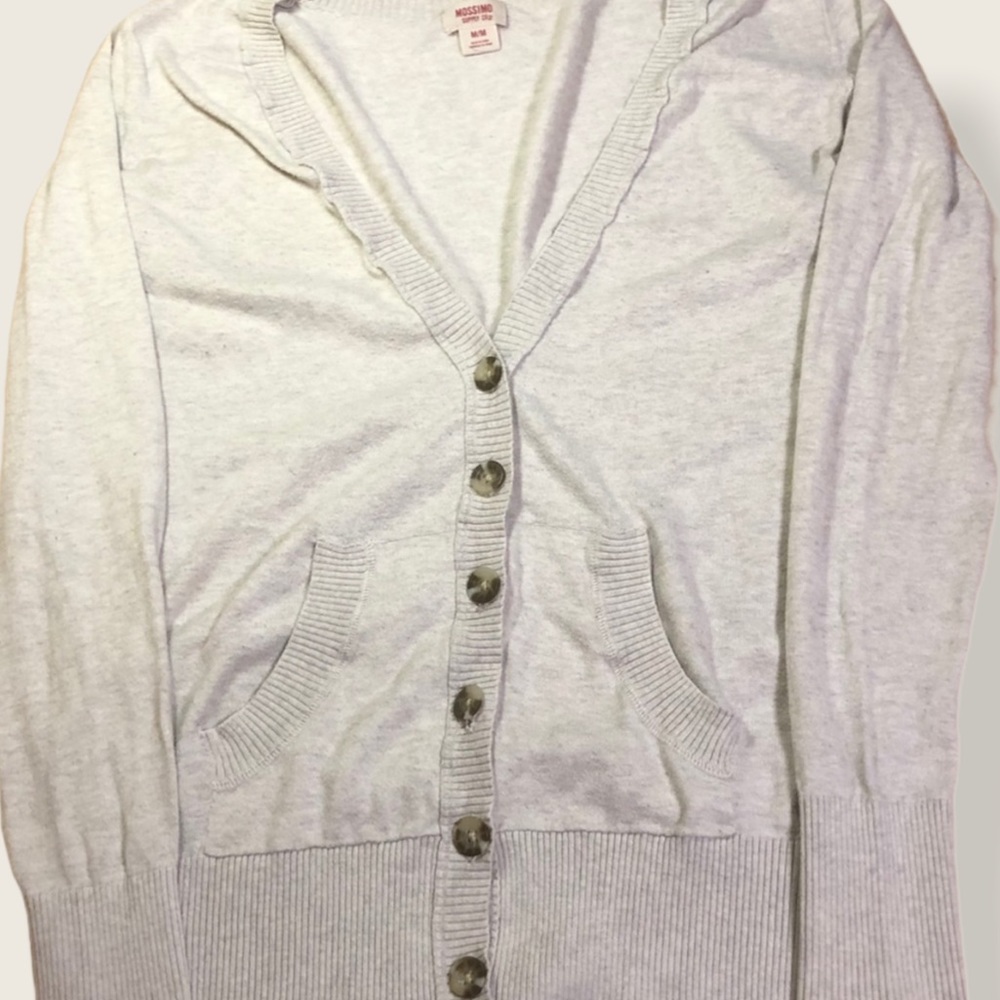 Mossimo Women’s Med Creme Button Down Cardigan